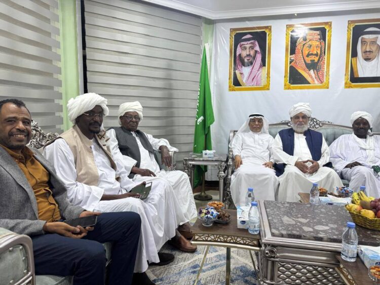 وفد نادي العرب والاتحاد المحلي يهنئ السفير بن جعفر لاستضافة كاس العالم وافتتاح القنصلية في بورسودان